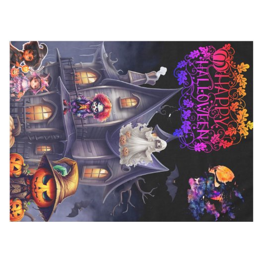 Halloween Tischdecke (Vorderseite (Horizontal))