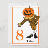 Halloween Tischnummer Card 5 x 7 (Vorderseite)