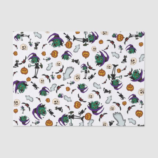 Halloween-Tissue Seidenpapier (Vorderseite)