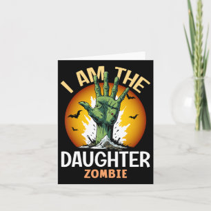 Halloween-Tochter Zombie-Kostüm Karte
