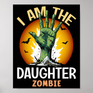 Halloween-Tochter Zombie-Kostüm Poster