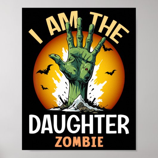 Halloween-Tochter Zombie-Kostüm Poster (Vorne)
