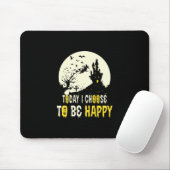 Halloween Today I Choose To Be Happy Mousepad (Mit Mouse)