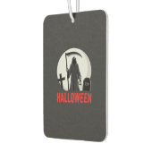 Halloween-Todesernte-Friedhofsdesign Autolufterfrischer (Links)