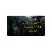 Halloween-Todesfeld Adressaufkleber (Vorne)