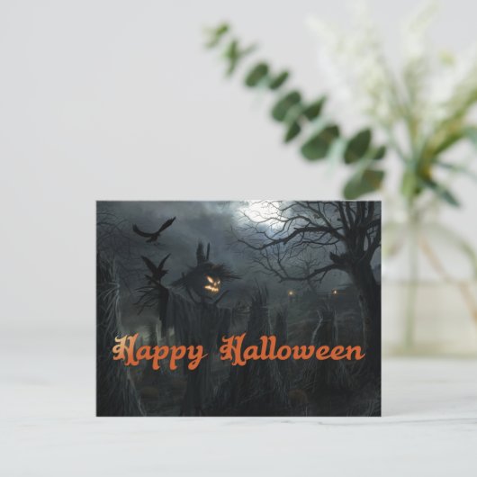 Halloween-Todesfeld Postkarte (Stehend Vorderseite)