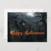 Halloween-Todesfeld Postkarte (Vorne/Hinten)