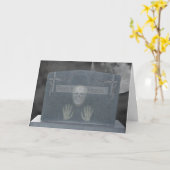 Halloween Tomb Stone Cards Karte (Gelbe Blume)