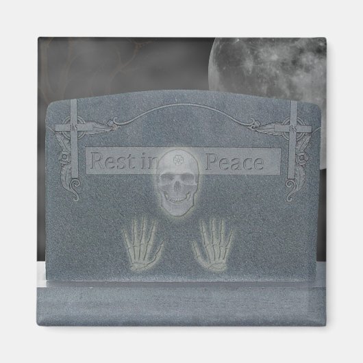 Halloween Tomb Stone Magnet (Vorne)