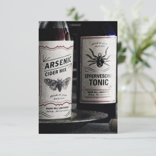 Halloween Tonic CHANGE FARBE - Einladungen / UAWG (Stehend Vorderseite)