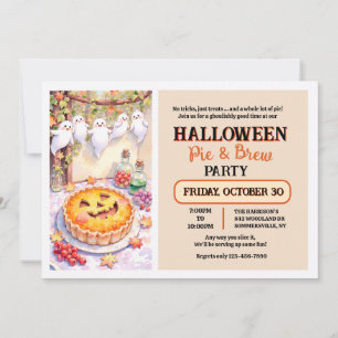 Halloween-Torte Einladung