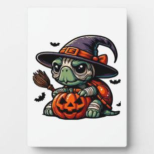 Halloween Tortoise Turtle Hexenhut Kostüm Spooky Fotoplatte
