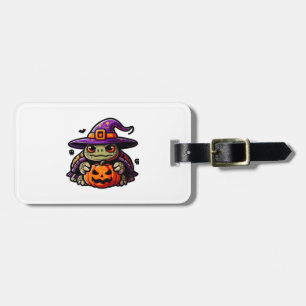 Halloween Tortoise Turtle Hexenhut Kostüm Spooky Gepäckanhänger