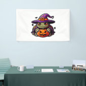 Halloween Tortoise Turtle Witch Hat Costume Spooky Banner (Messeveranstaltung)