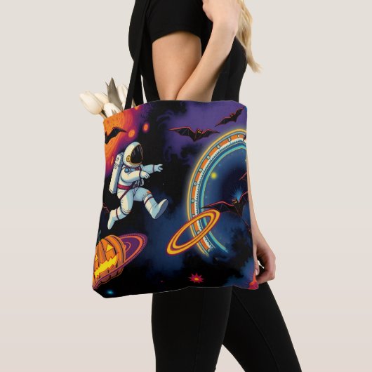 Halloween Tote Bag - Galaxy Trick-oder-Leckerei Ba Tasche (Von Nahem)