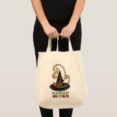 Halloween Tote Bag mit Hexenhut Tragetasche (Vorderseite (Produkt))