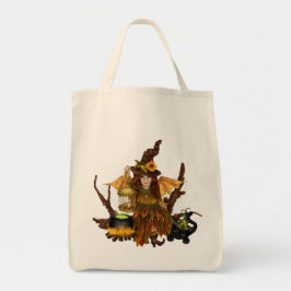 "Halloween Tote Bag mit Wald Fairy" Tragetasche