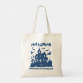 Halloween Tote Bag - Spuk Haus Tragetasche (Rückseite)