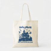 Halloween Tote Bag - Spuk Haus Tragetasche (Vorne)