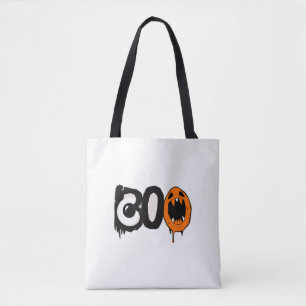 Halloween Tote Bag - Surreal Melting Pumpkin Art Tasche