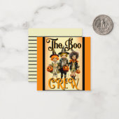 Halloween-Totenbeutel Mitteilungskarte (Vorderseite/Rückseite Beispiel)