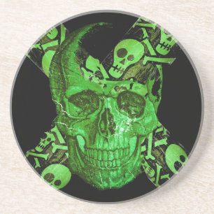 Halloween-Totenkopf #2 Getränkeuntersetzer