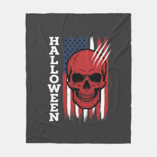 Halloween-Totenkopf-Flagge Vektor-Design_1 Fleecedecke