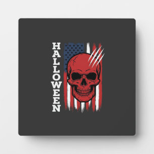 Halloween-Totenkopf-Flagge Vektor-Design_1 Fotoplatte