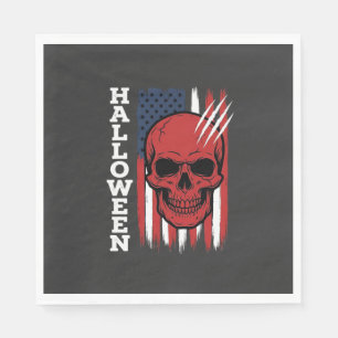 Halloween-Totenkopf-Flagge Vektor-Design_1 Serviette