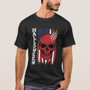 Halloween-Totenkopf-Flagge Vektor-Design_1 T-Shirt