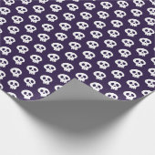 Halloween-Totenkopf Geschenkpapier (Ecke)