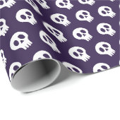 Halloween-Totenkopf Geschenkpapier (Rolleneckpunkt)