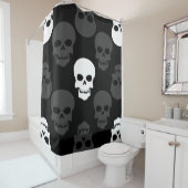 Halloween-Totenkopf gotischer Horror gruselig unhe Duschvorhang (Beispiel)