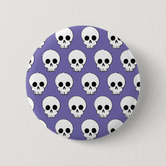 Halloween-Totenkopf-Muster Button