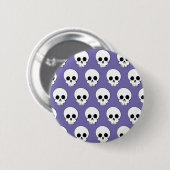 Halloween-Totenkopf-Muster Button (Vorne & Hinten)