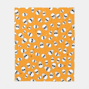 Halloween-Totenkopf-Muster Fleecedecke