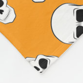 Halloween-Totenkopf-Muster Fleecedecke (Ecke)