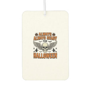 Halloween-Totenkopf-Shirt Vintage-Gravur Grusel-Sp Autolufterfrischer