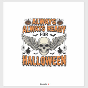 Halloween-Totenkopf-Shirt Vintage-Gravur Gruselige Aufkleber