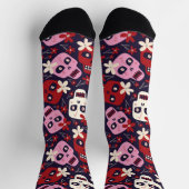 Halloween-Totenkopf Socken (Oben)