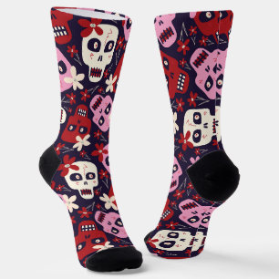 Halloween-Totenkopf Socken