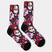 Halloween-Totenkopf Socken (Rechts)