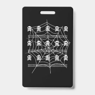 Halloween-Totenkopf-Spinnennetz-Kostüm-Süßes-oder- Ausweis