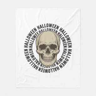 Halloween-Totenkreis-Vintage-Stichdesign_1 Fleecedecke