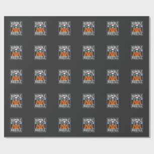 Halloween-Totenschädel Bleib Bescheiden Arbeite Ha Geschenkpapier