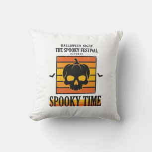 Halloween-Totenschädel Gruselig Lustig Vintage-Zit Kissen