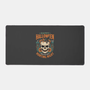 Halloween-Totenschädel-Kürbis-Jagd-Nacht-Design_1 Schreibtischunterlage