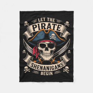 Halloween-Totenschädel Lasst die Piraten-Scherze b Fleecedecke