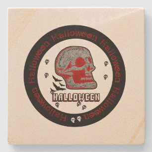 Halloween-Totenschädel Steinuntersetzer