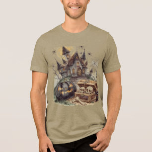 Halloween ,Totenschädel Wächter ,Gruselig Spuk, vi Tri-Blend Shirt